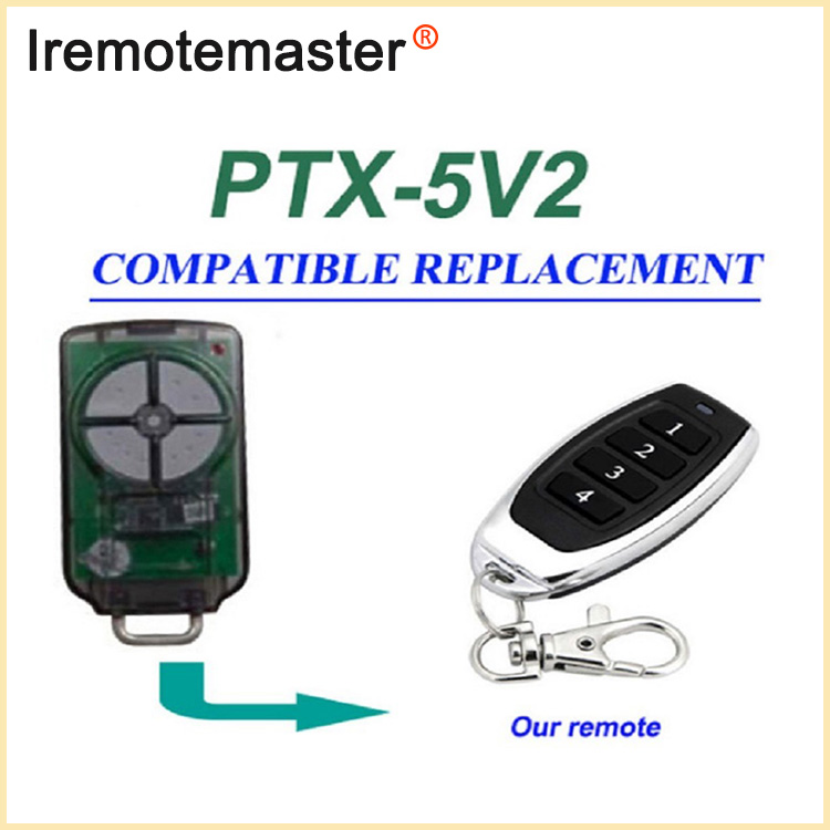 PTX5V2 PTX-5 Garage Door Remote Replacement 433.92MHz အတွက်